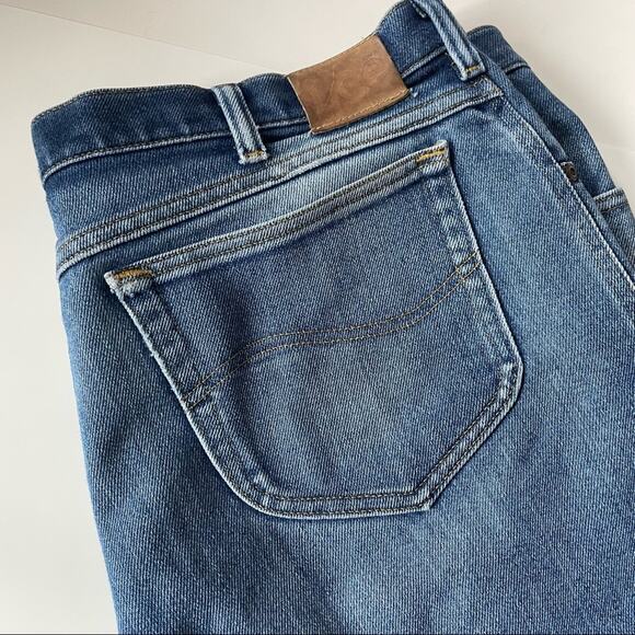 Lee Jeans Vintage 1990s Straight Leg Soft Worn Distressed 42 x 30 EUC - Picture 8 of 12